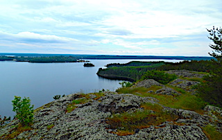 View From Sioux Mountain While Fishing at Fireside Lodge in Canada  
